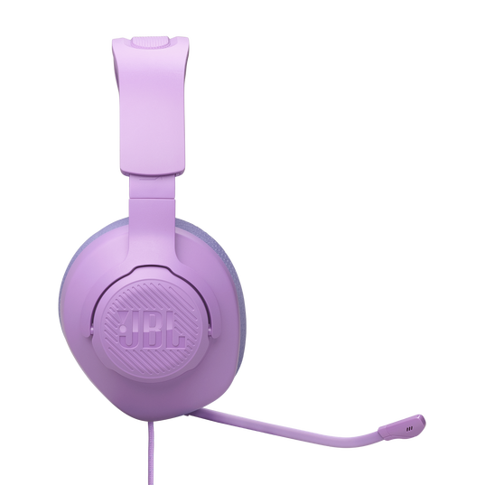 JBL Quantum 100M2 - Purple - Wired over-ear gaming headset with detachable mic and mute option - Right